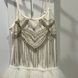 Tutu du monde white long dress, NWT Size 10/11